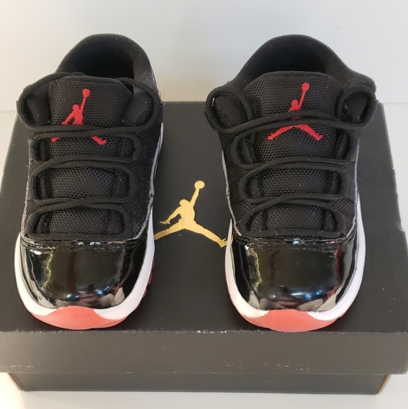 Jordan Other - Jordan 11 Retro Low Kids Black and Red Sneakers